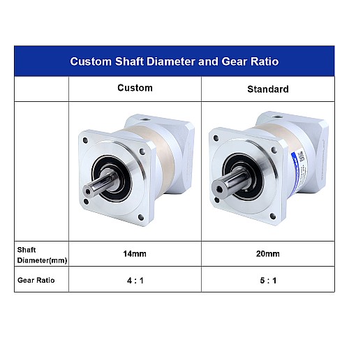 EG Series Planetary Gearbox – Custom Shaft Diameter and Gear Ratio - CD-001 | StepperOnline AU