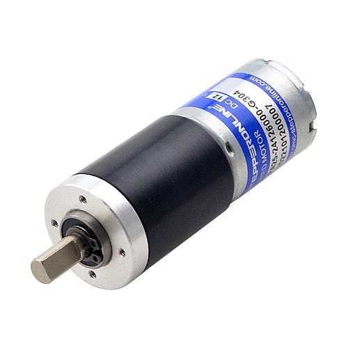 Brushed 12V DC Gear Motor 5.5Kg.cm/15RPM w/ 304:1 Planetary Gearbox - PA25-24126000-G304 | StepperOnline AU