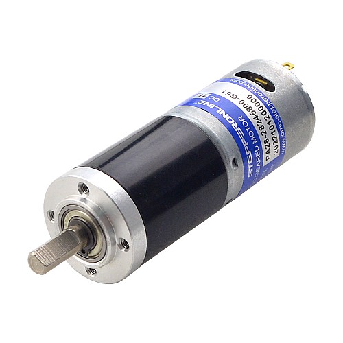 Brushed 24V DC Gear Motor 1.8Kg.cm/90RPM w/ 51:1 Planetary Gearbox - PA28-28245800-G51 | StepperOnline AU