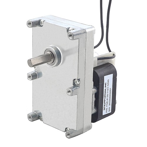 110V AC Gear Motor 100Kg.cm/5.5RPM w/ 590:1 Rectangular Spur Gearbox - FGE-6130-110V-G590 | StepperOnline AU