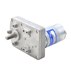 CN On Sale - Brushed 24V DC Gear Motor 7Kg.cm/100RPM w/ 36:1 Rectangular Spur Gearbox