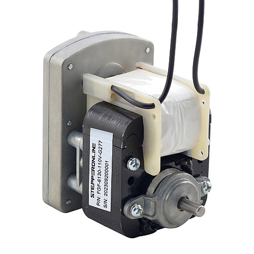 110V AC Gear Motor 40Kg.cm/8RPM w/ 277:1 Rectangular Spur Gearbox - FGF-6130-110V-G277 | StepperOnline AU