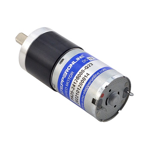 Brushed 12V DC Gear Motor 0.54Kg.cm/199RPM w/ 23:1 Planetary Gearbox - PA25-24126000-G23 | StepperOnline AU