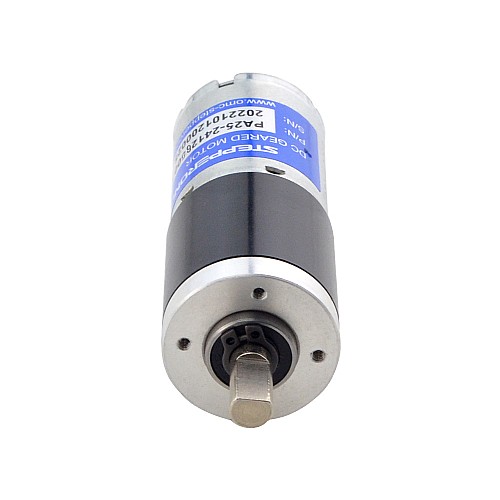 Brushed 12V DC Gear Motor 1.3Kg.cm/70RPM w/ 64:1 Planetary Gearbox - PA25-24126000-G64 | StepperOnline AU