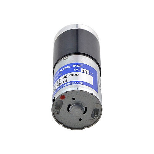 Brushed 12V DC Gear Motor 1.9Kg.cm/50RPM w/ 90.25:1 Planetary Gearbox - PA25-24126000-G90 | StepperOnline AU