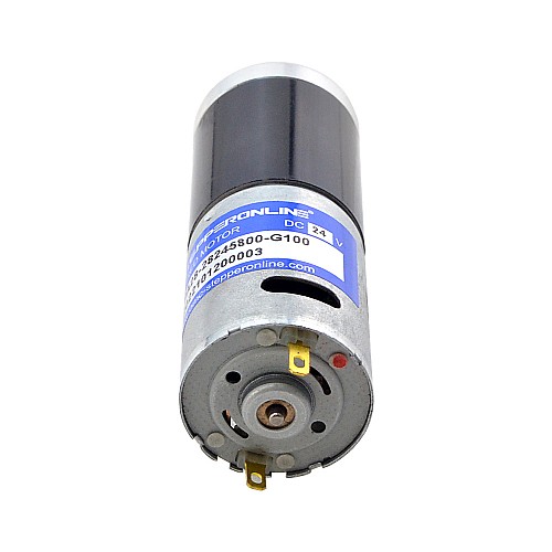 Brushed 24V DC Gear Motor 3.6Kg.cm/46RPM w/ 99.5:1 Planetary Gearbox - PA28-28245800-G100 | StepperOnline AU
