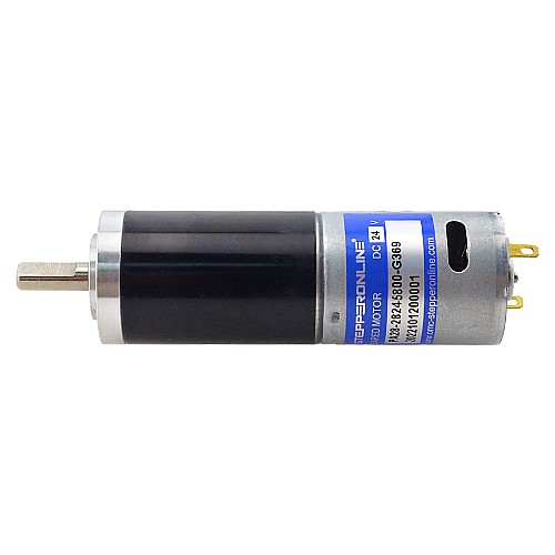 CN On Sale - Brushed 24V DC Gear Motor 11.5Kg.cm/12RPM w/ 369:1 Planetary Gearbox - CN-PA28-28245800-G369 | StepperOnline AU