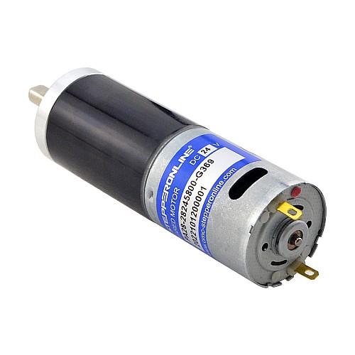 CN On Sale - Brushed 24V DC Gear Motor 11.5Kg.cm/12RPM w/ 369:1 Planetary Gearbox - CN-PA28-28245800-G369 | StepperOnline AU