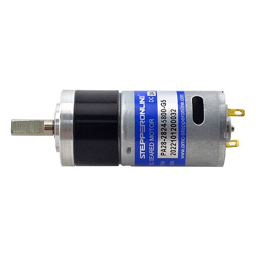 CN On Sale - Brushed 24V DC Gear Motor 0.24Kg.cm/888RPM w/ 5.18:1 Planetary Gearbox - CN-PA28-28245800-G5 | StepperOnline AU