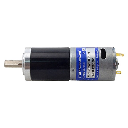 CN On Sale - Brushed 24V DC Gear Motor 2.6Kg.cm/65RPM w/ 71:1 Planetary Gearbox - CN-PA28-28245800-G71 | StepperOnline AU