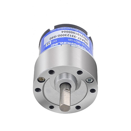 Brushed 12V DC Gear Motor 2Kg.cm/24RPM 90:1 Spur Gearbox - SGA37-33123000-G90 | StepperOnline AU
