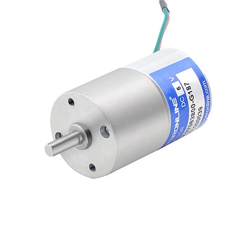 Brushed 6V DC Gear Motor 1.2Kg.cm/15RPM 187:1 Spur Gearbox - SGE27-27063800-G187 | StepperOnline AU