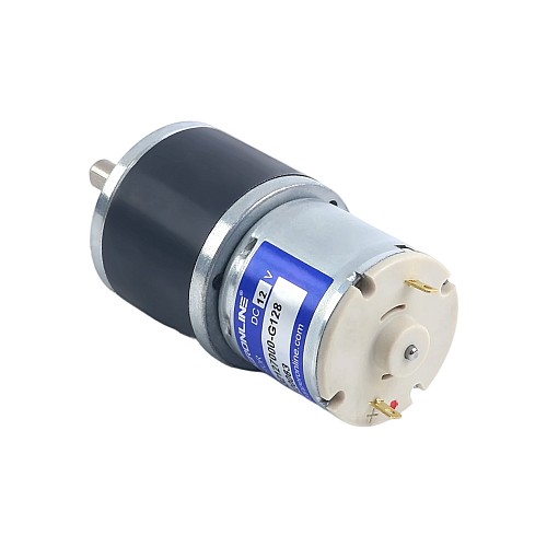 Brushed 12V DC Gear Motor 6Kg.cm/40RPM 128:1 Spur Gearbox - SGF37-32127000-G128 | StepperOnline AU