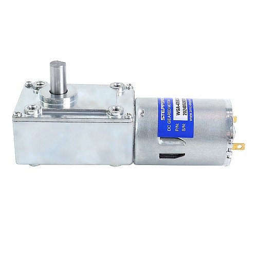 Brushed 24V DC Gear Motor 30Kg.cm/12RPM w/ 422:1 Worm Gearbox - WGA-4058247000-G422 | StepperOnline AU