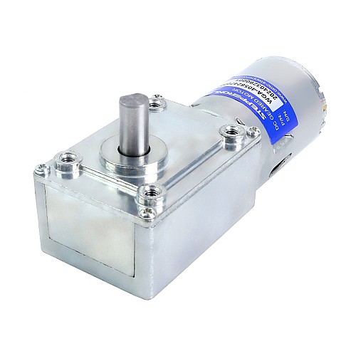 Brushed 24V DC Gear Motor 30Kg.cm/12RPM w/ 422:1 Worm Gearbox - WGA-4058247000-G422 | StepperOnline AU