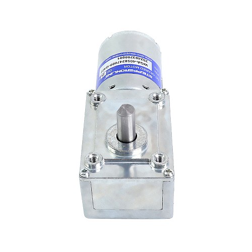 Brushed 24V DC Gear Motor 30Kg.cm/12RPM w/ 422:1 Worm Gearbox - WGA-4058247000-G422 | StepperOnline AU