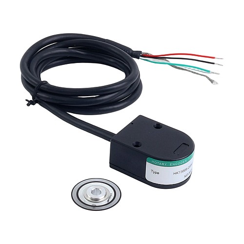 1000PPR Optical Rotary Encoder AB 2-Channel ID 5mm w/ Shielded Cable HKT30 - HKT3005-C03G-1000B-5E | StepperOnline AU