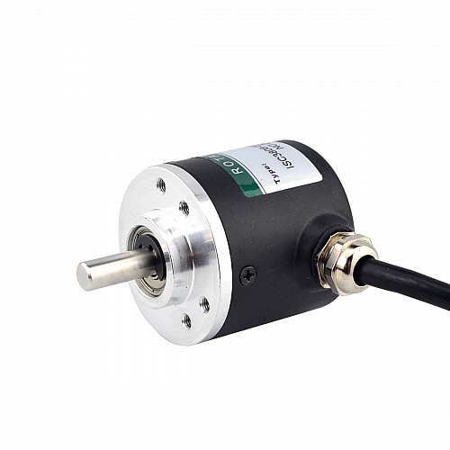 100PPR Incremental Rotary Encoder ABZ 3-Channel 6mm Solid Shaft ISC3806 - ISC3806-003G-100BZ3-5-24C | StepperOnline AU