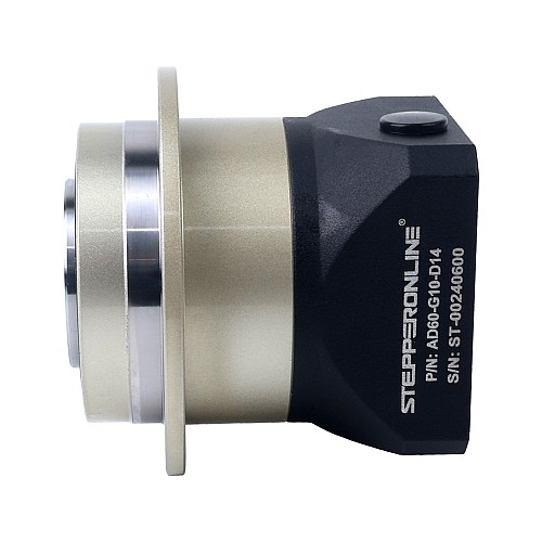 AD Series 60mm 10:1 Helical Planetary Gearbox Backlash 3arcmin for Servo Motors IP65 - AD60-G10-D14 | StepperOnline AU