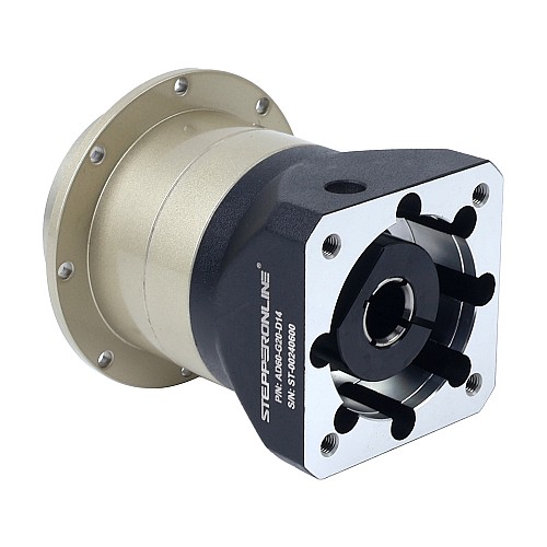 AD Series 60mm 20:1 Helical Planetary Gearbox Backlash 5arcmin for Servo Motors IP65 - AD60-G20-D14 | StepperOnline AU
