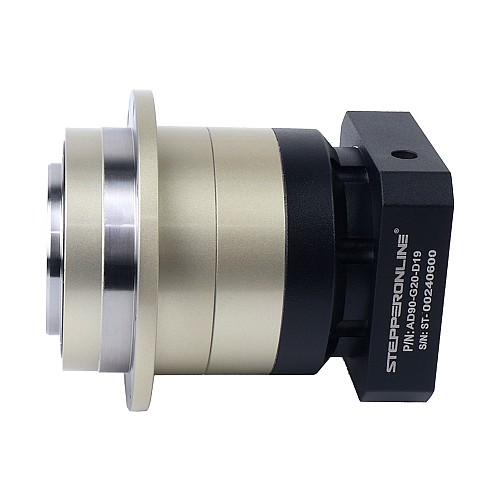 AD Series 90mm 20:1 Helical Planetary Gearbox Backlash 7arcmin for Servo Motors IP65 - AD90-G20-D19 | StepperOnline AU
