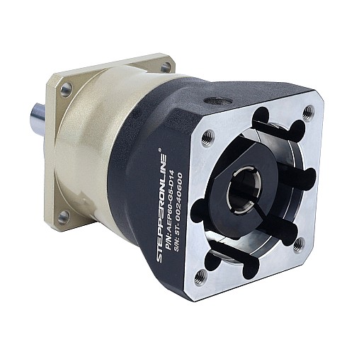 AEP Series 60mm 5:1 Helical Planetary Gearbox Backlash 5arcmin for Servo Motors  IP65 - AEP60-G5-D14 | StepperOnline AU