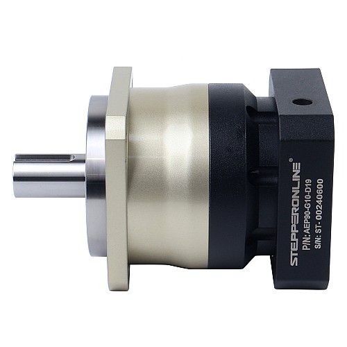 AEP Series 90mm 10:1 Helical Planetary Gearbox Backlash 5arcmin for Servo Motors  IP65 - AEP90-G10-D19 | StepperOnline AU