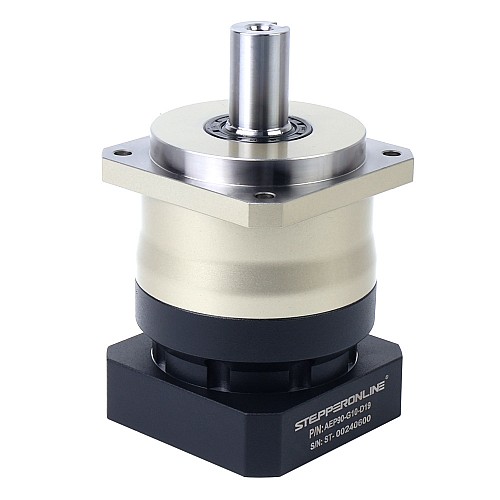 AEP Series 90mm 10:1 Helical Planetary Gearbox Backlash 5arcmin for Servo Motors  IP65 - AEP90-G10-D19 | StepperOnline AU