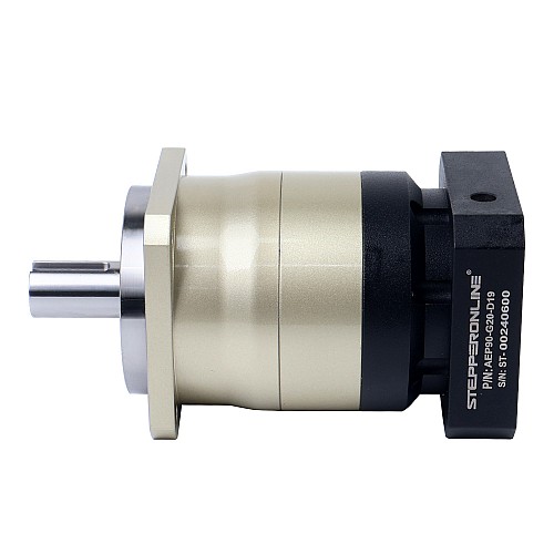 AEP Series 90mm 20:1 Helical Planetary Gearbox Backlash 7arcmin for Servo Motors  IP65 - AEP90-G20-D19 | StepperOnline AU