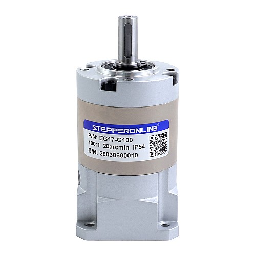 EG Series Planetary Gearbox Gear Ratio 100:1 Backlash 20arc-min for Nema 17 Stepper Motor - EG17-G100 | StepperOnline AU