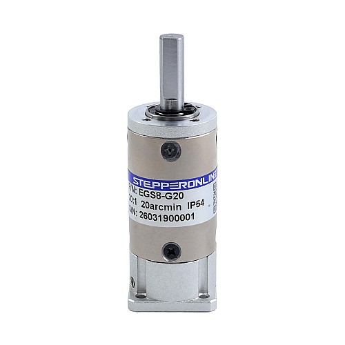 EG Series Planetary Gearbox Gear Ratio 20:1 Backlash 20arc-min for Nema 8 Stepper Motor - EGS8-G20 | StepperOnline AU