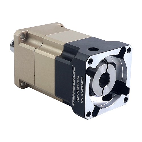 HTG Series 60mm 100:1 Helical Planetary Gearbox Backlash 5arcmin for Servo Motors IP65 - HTG60-G100 | StepperOnline AU