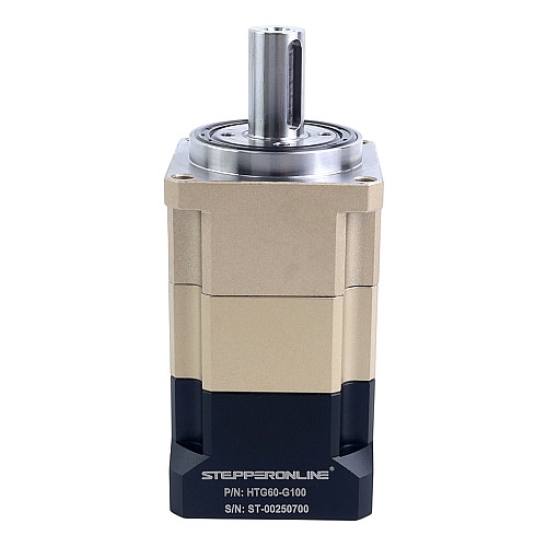 HTG Series 60mm 100:1 Helical Planetary Gearbox Backlash 5arcmin for Servo Motors IP65 - HTG60-G100 | StepperOnline AU