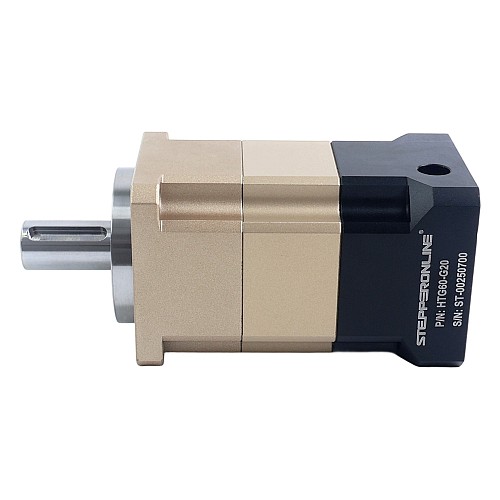 HTG Series 60mm 20:1 Helical Planetary Gearbox Backlash 5arcmin for Servo Motors IP65 - HTG60-G20 | StepperOnline AU