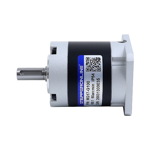 MG Series Planetary Gearbox Gear Ratio 100:1 Backlash 45arc-min for Nema 17 Stepper Motor - MG17-G100 | StepperOnline AU