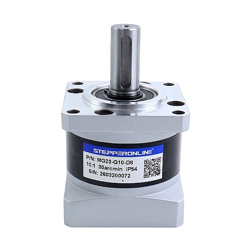 MG Series Planetary Gearbox Gear Ratio 10:1 Backlash 30arc-min for 8mm Shaft Nema 23 Stepper Motor - MG23-G10-D8 | StepperOnline AU