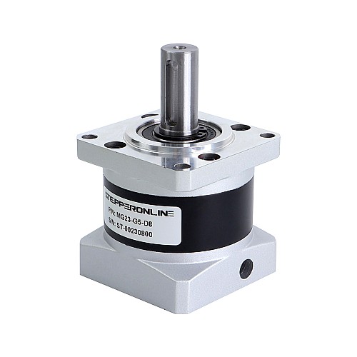 MG Series Planetary Gearbox Gear Ratio 5:1 Backlash 30arc-min for 8mm Shaft Nema 23 Stepper Motor - MG23-G5-D8 | StepperOnline AU