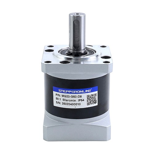 MG Series Planetary Gearbox Gear Ratio 50:1 Backlash 45arc-min for 8mm Shaft Nema 23 Stepper Motor - MG23-G50-D8 | StepperOnline AU