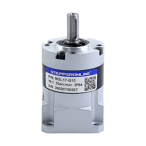 MGL Series Planetary Gearbox Gear Ratio 10:1 Backlash 30arc-min for 5mm Shaft Standard Nema 17 Stepper Motor - MGL17-G10 | StepperOnline AU