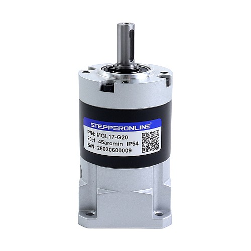MGL Series Planetary Gearbox Gear Ratio 20:1 Backlash 45arc-min for 5mm Shaft Standard Nema 17 Stepper Motor - MGL17-G20 | StepperOnline AU