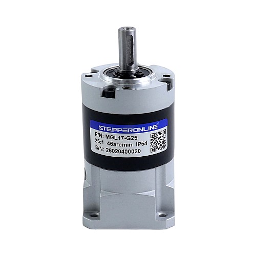 MGL Series Planetary Gearbox Gear Ratio 25:1 Backlash 45arc-min for 5mm Shaft Standard Nema 17 Stepper Motor - MGL17-G25 | StepperOnline AU