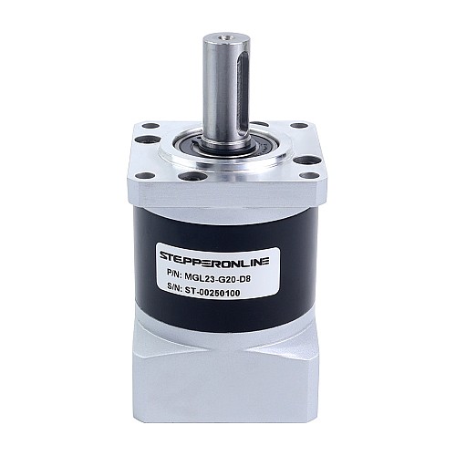 MGL Series Planetary Gearbox Gear Ratio 20:1 Backlash 45arc-min for 8mm Shaft Standard Nema 23 Stepper Motor - MGL23-G20-D8 | StepperOnline AU