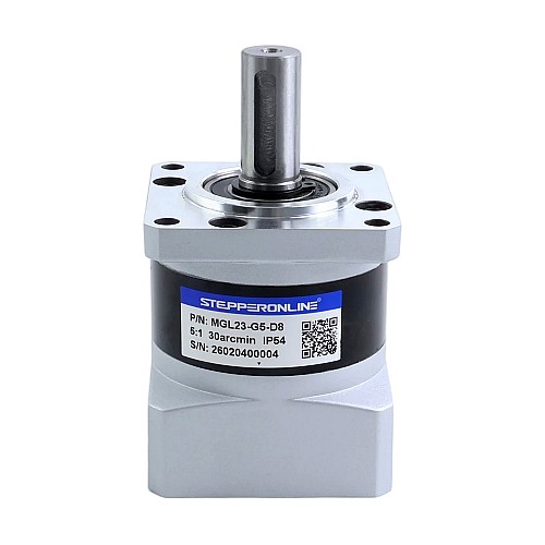 MGL Series Planetary Gearbox Gear Ratio 5:1 Backlash 30arc-min for 8mm Shaft Standard Nema 23 Stepper Motor - MGL23-G5-D8 | StepperOnline AU
