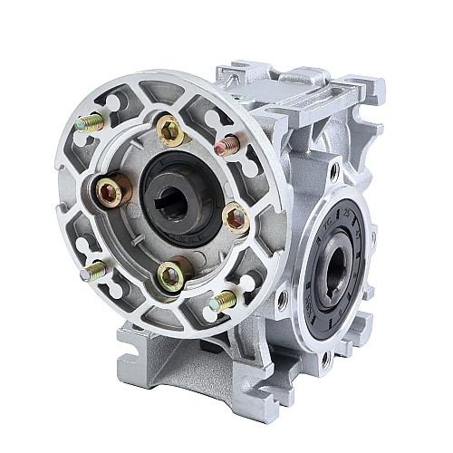 MRVR030 Worm Drive Gearbox 80:1 Ratio Φ9mm Input Shaft with 56B14 Motor Input Flange - MRVR030BB3-G80-D9 | StepperOnline AU