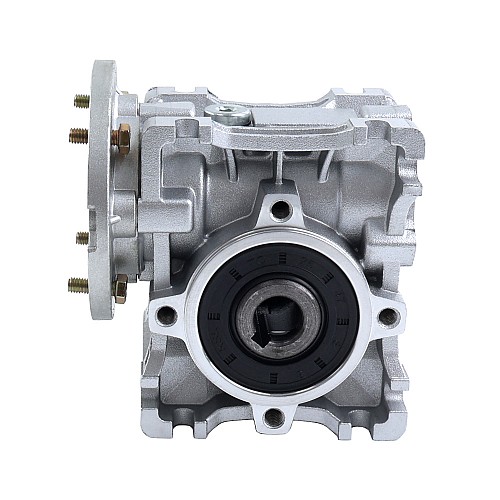 MRVR030 Worm Drive Gearbox 80:1 Ratio Φ9mm Input Shaft with 56B14 Motor Input Flange - MRVR030BB3-G80-D9 | StepperOnline AU