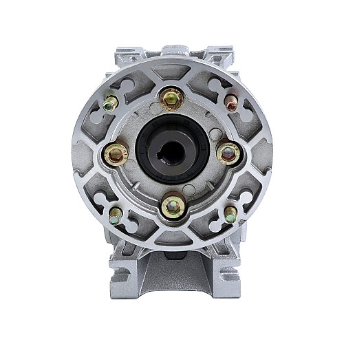 MRVR030 Worm Drive Gearbox 80:1 Ratio Φ9mm Input Shaft with 56B14 Motor Input Flange - MRVR030BB3-G80-D9 | StepperOnline AU