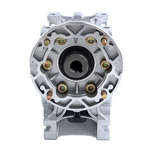 MRVR040 Worm Drive Gearbox 50:1 Ratio Φ11mm Input Shaft with 63B14 Motor Input Flange - MRVR040DB3-G50-D11 | StepperOnline AU