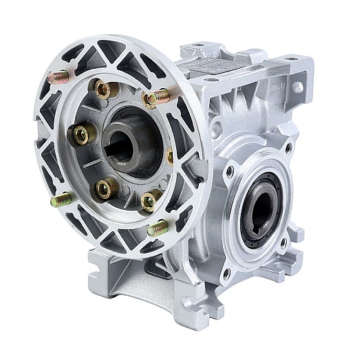 MRVR040 Worm Drive Gearbox 50:1 Ratio Φ14mm Input Shaft with 71B14 Motor Input Flange - MRVR040FB3-G50-D14 | StepperOnline AU