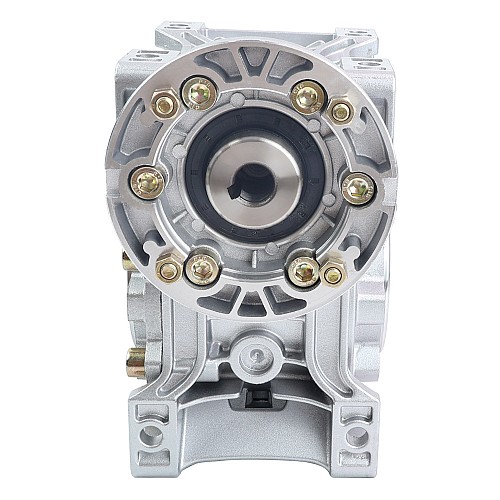 MRVR063 Worm Drive Gearbox 20:1 Ratio Φ14mm Input Shaft with 71B14 Motor Input Flange - MRVR063FB3-G20-D14 | StepperOnline AU