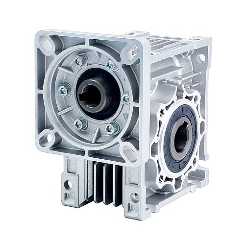 15:1 Worm Gearbox NMRV50 Worm Gear Speed Reducer 19mm Input Shaft Diameter - NMRV50-G15-D19 | StepperOnline AU